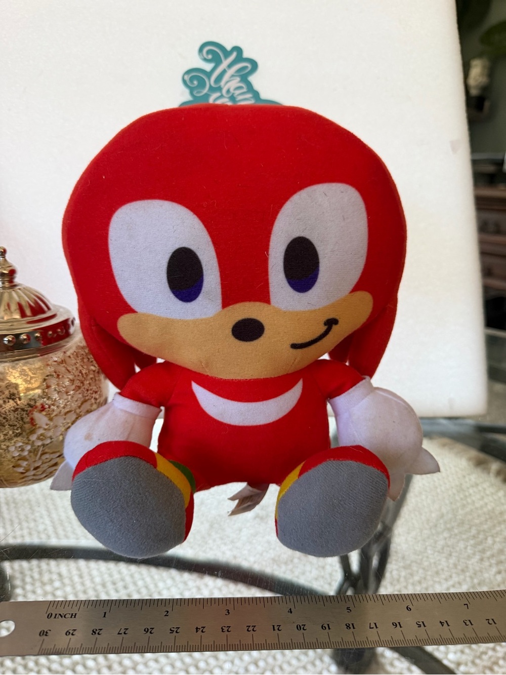 Red Hedgehog Plush Toy - Kids Soft Character Stuffed Animal